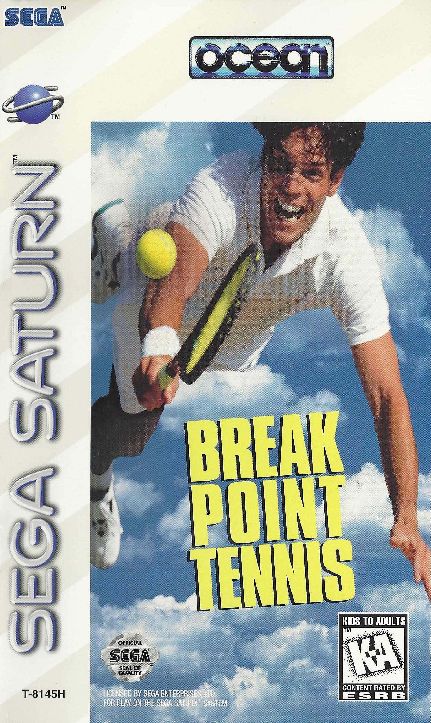 Break Point Tennis box art for Sega Saturn